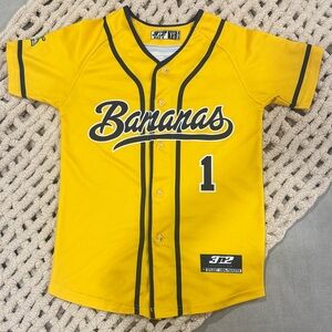 Savannah Bananas Kids Yellow Baseball Jersey